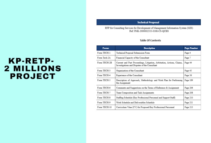 help you win bid by writing technical proposal